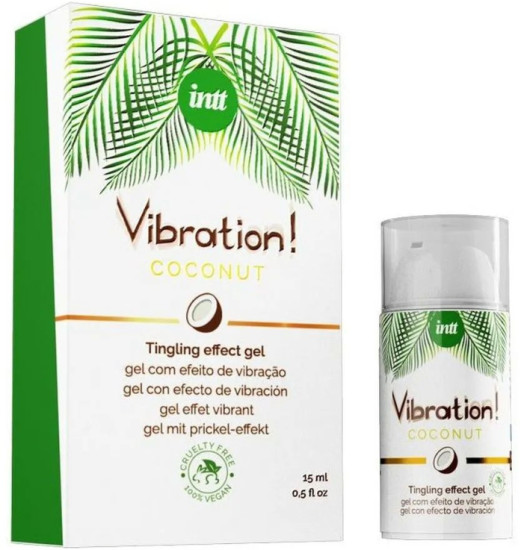 Жидкий вибратор с ароматом кокоса «Vibration coconut vegan»