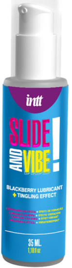 Жидкий вибратор с ароматом ежевики «Slide and vibe!»