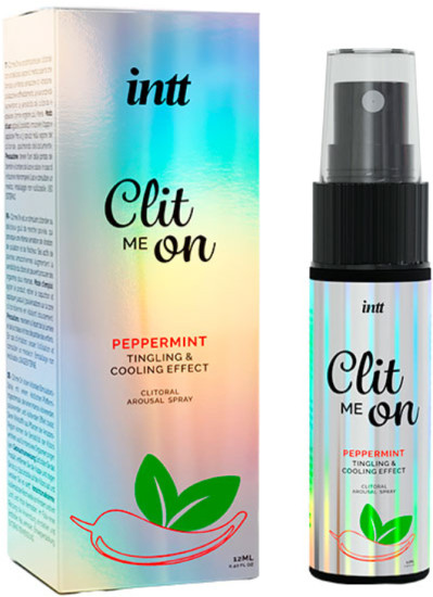 Жидкий вибратор с эффектом покалывания и охлаждения «Clit me on peppermint»