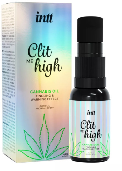 Жидкий вибратор «Clit me high cannabis oil»