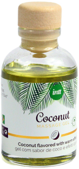 Массажное масло гель с ароматом кокоса «Massage gel coconut vegan»