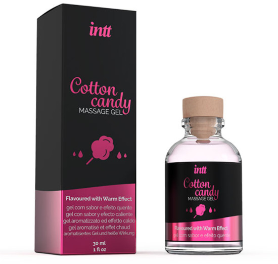 Массажное масло гель с ароматом сладкой ваты «Cotton candy massage gel»