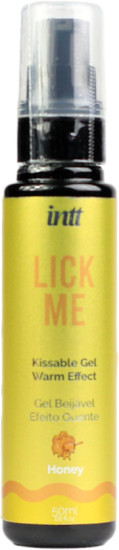 Съедобный лубрикант с согревающим эффектом со вкусом мёда «Lick me»
