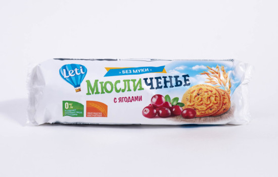 Мюсличенье печенье мюсли с ягодами