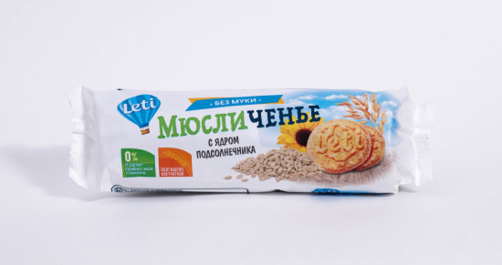 Мюсличенье печенье из мюсли с ядром подсолнечника
