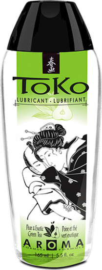 Вагинальная смазка на водной основе со вкусом «Груша и зеленый чай» Toko Aroma
