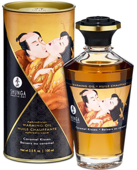Массажное масло со вкусом «Карамельный поцелуй» Aphrodisiac Warming Oil