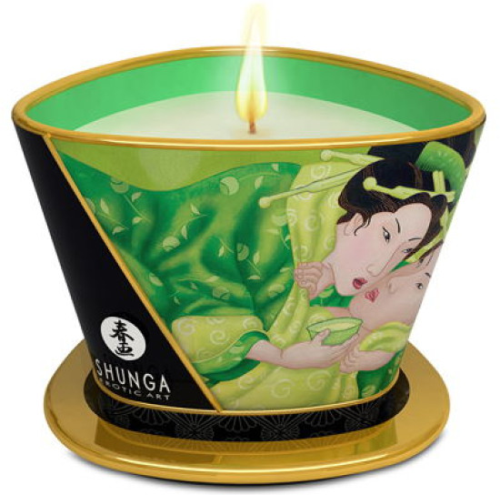 Массажная арома свеча «Massage Candle Green Tea. Зеленый чай»