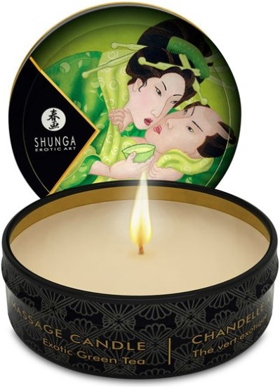 Массажная арома свеча «Massage Candle Green Tea. Зеленый чай»