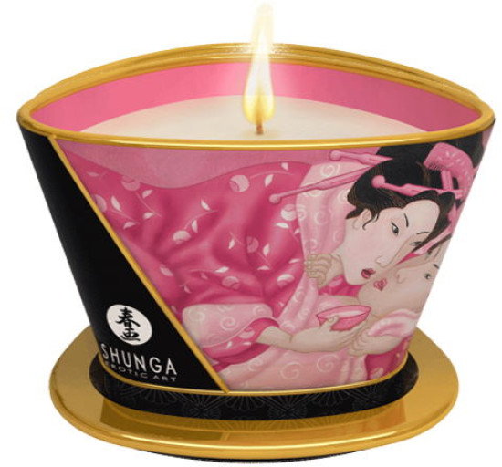 Массажная арома свеча «Massage Candle Rose Petals. Лепесток розы»
