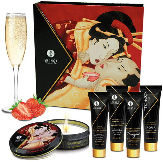 Набор лубрикантов «Geishas Secret Kit Sparkling Strawberry Wine»