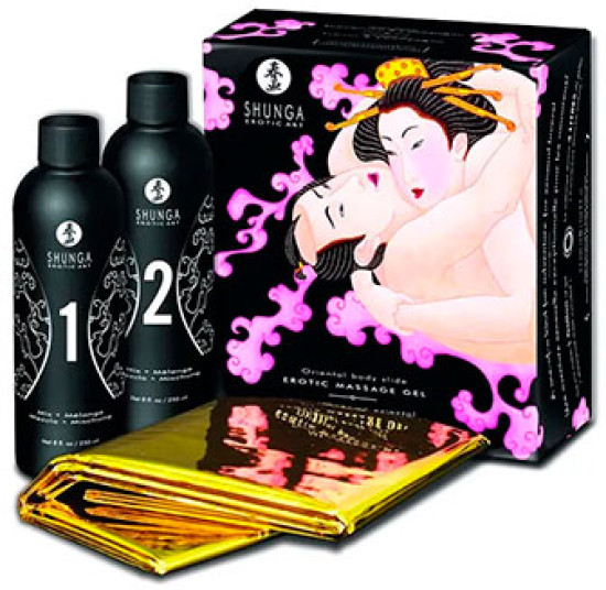 Набор для массажа тела к телу «Клубника и шампанское. Oriental Body-to-Body Massage»