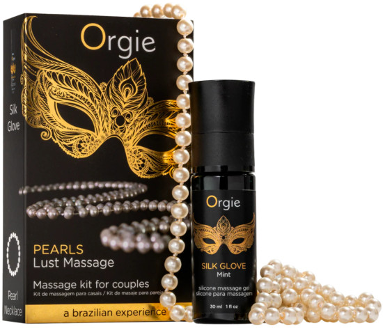 Массажное масло + ожерелье «Pearl lust massage»