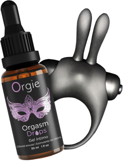 Стимулятор клитора и эрекционное кольцо с вибрацией «Orgasmic bunny»