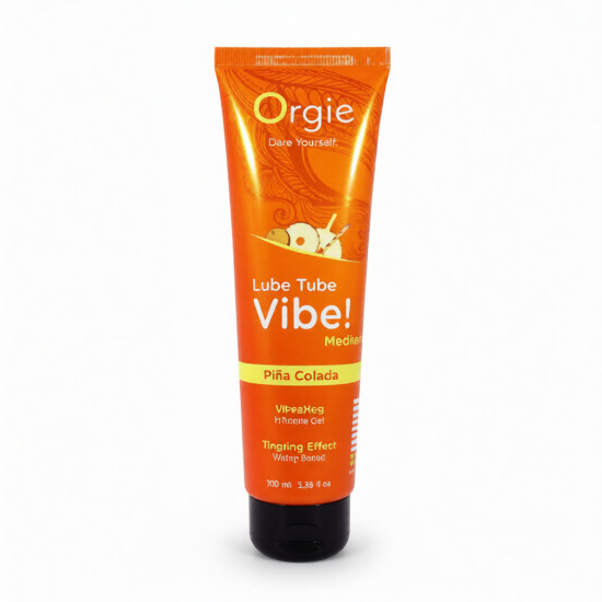 Жидкий вибратор со вкусом Пина Колада «Lube tube vibe! — medium»