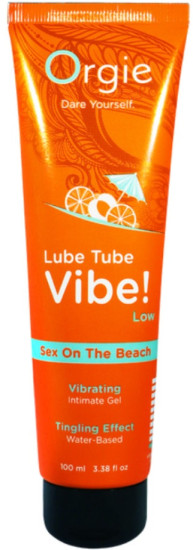Возбуждающая смазка со вкусом «Секс на пляже. Lube tube vibe! — low»
