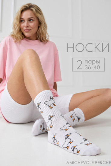 Комплект носков женских «Гуси»