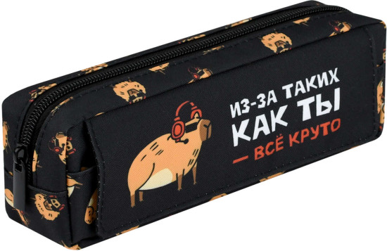 Пенал школьный «Крутая капибара»
