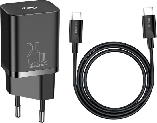 Комплект СЗУ Super Si TZCCSUP-L01 3A 25W Type-C порт с кабелем Type-C на Type-C