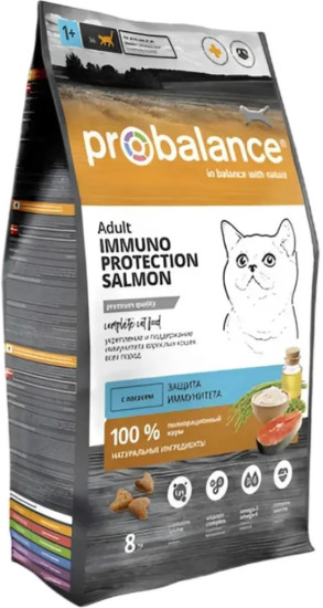 Сухой корм для кошек Immuno Protection с лососем