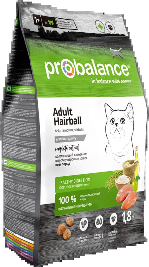 Сухой корм для кошек Adult Hairball (выведение шерсти)