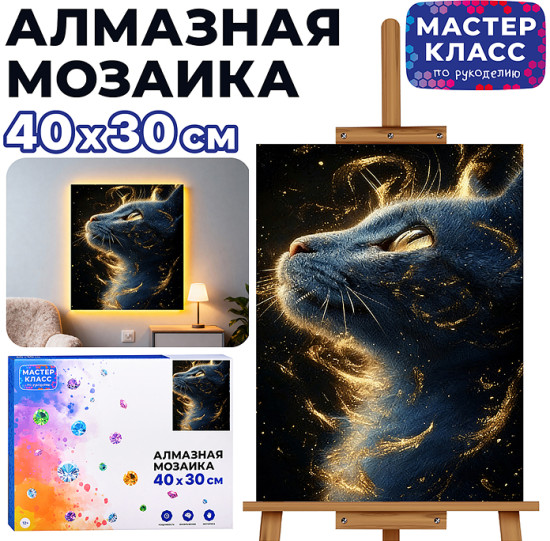 Мозаика алмазная «Пушистая леди»