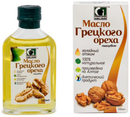 Масло грецкого ореха нерафинированное холодный отжим 100 мл