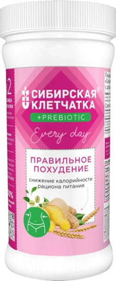 Сибирская Клетчатка правильное похудение 2.0 с пребиотиками, 300 г