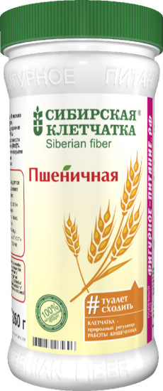 Сибирская Клетчатка пшеничная, 260 г