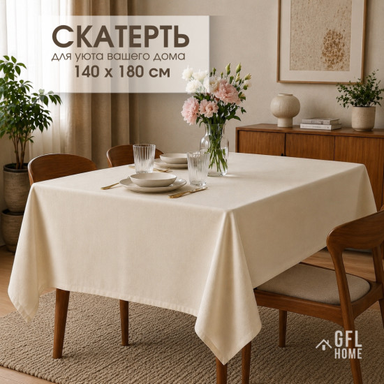 Скатерть влагостойкая 180*140