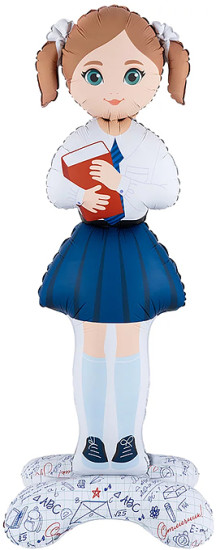 Шар 3D «Школьница»