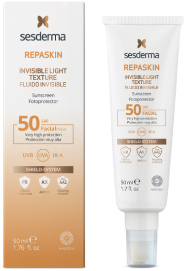 Солнцезащитный REPASKIN флюид SPF 50 крем для лица матирующий от солнца