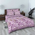 Комплект постельного белья «Сиреневая фантазия» (рис. 613/1, 1,5-спальный, сатин, 2 наволочки 70х70)