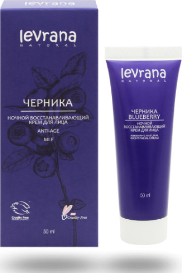 Ночной восстанавливающий крем для лица Черника ANTI-AGE Renewing Natural Night Facial Cream, 50 мл