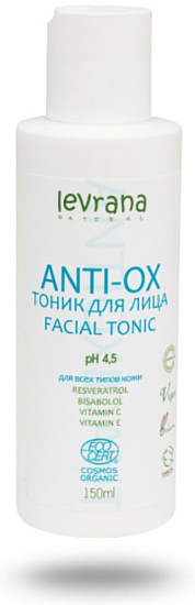 Тоник для лица увлажняющий антивозрастной с антиоксидантами Anti-ox, , 150 мл
