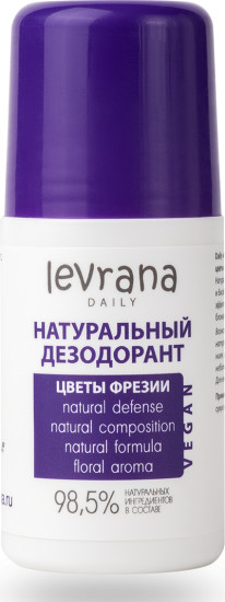 Levrana Натуральный дезодорант цветы фрезии Daily Natural Formula