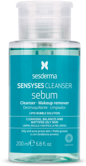 Лосьон тоник SENSYSES Sebum для лица очищающий для жирной кожи от акне