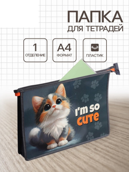 Папка для тетрадей «Котенок»