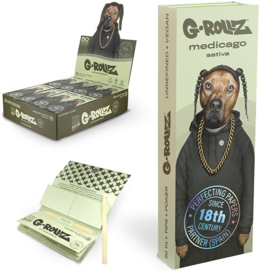 Бумажки G-Rollz — Pets Rock Medicago Sativa + tips 1¼