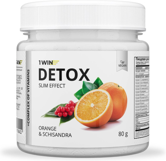 Detox Slim Effect Напиток дренажный Детокс Слим экстракт Лимонника, Вкус Апельсин, 32 порции