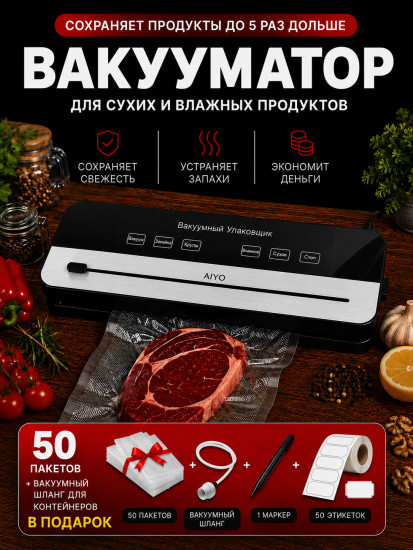 Вакуумный упаковщик Vacuum Sealer