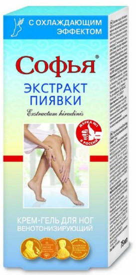 Софья с экстрактом пиявки крем-гель д/ног охлажд.