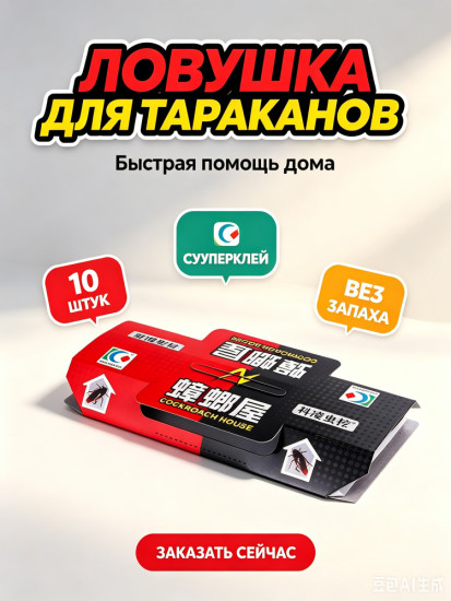 Дом для уничтожения тараканов 10 шт