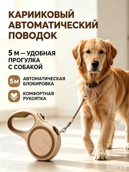 Поводок рулетка для собак 5м