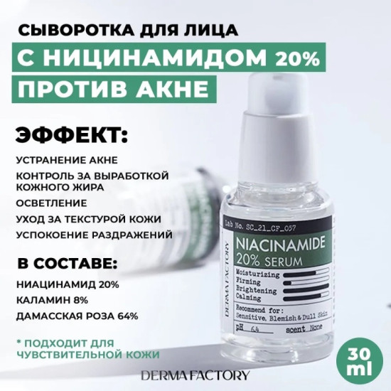 Сыворотка с ниацинамидом 20%
