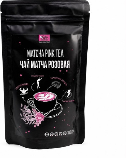 Чай матча розовая из питахайи