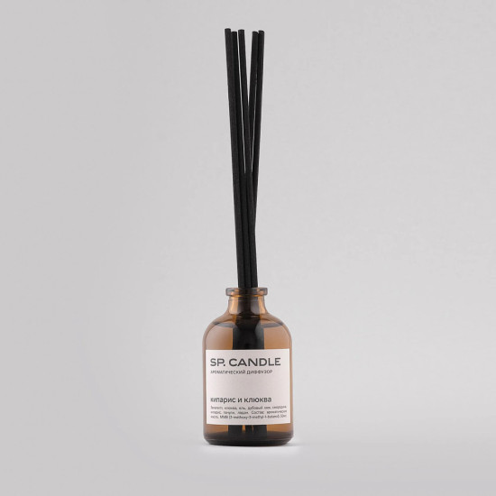 SP Candle Ароматический Диффузор Кипарис и клюква, 50 мл.