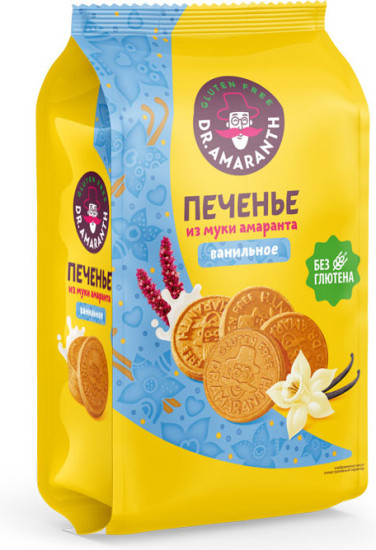 Печенье «Dr.AMARANTH» ванильное, 160г