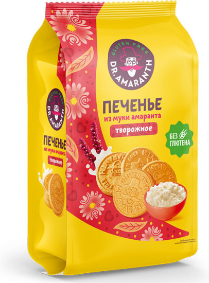 Печенье «Dr.AMARANTH» творожное, 160г