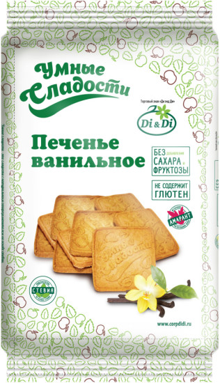 Печенье «Умные сладости» ванильное 230г